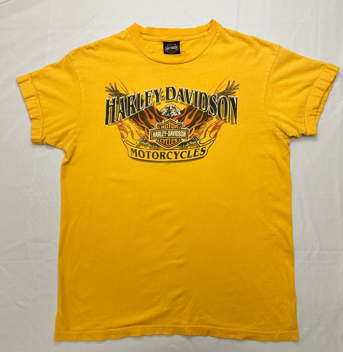 Yellow Harley Davidson Shirt - L